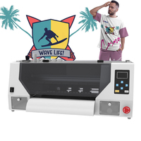 Machine d'impression textile de T-shirt numérique A3 film PET Imprimantes DTF 30cm de largeur avec double tête I1600