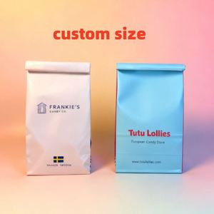 Bolsas de Papel Antigrasa para Dulces al por Mayor, Materiales Reciclados de Grado Alimenticio, Tamaño Personalizable para Empaque de Dulces y Galletas, OEM/ODM Disponible - Product Image 2