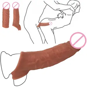 पुरुषों के लिए उच्च गुणवत्ता वाले रिमोट कंट्रोल सेक्स खिलौने सिलिकॉन पुरुष लिंग विस्तारक कंपन लिंग पुन: प्रयोज्य टीपीई डिल्डो कंडोम