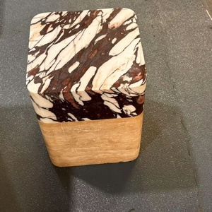 Luxury Modern Dining <strong>Table</strong> Set Italy Calacatta Viola Marble Stone Furniture for Dining Room <strong>with</strong> <strong>Table</strong> <strong>Stool</strong> - Product Image 4