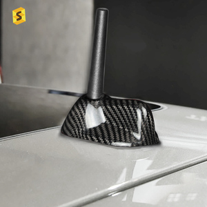 ES – accessoires de <span class=keywords><strong>voiture</strong></span> en Fiber de carbone, antenne d'<span class=keywords><strong>aileron</strong></span> de requin, antenne de toit de <span class=keywords><strong>voiture</strong></span> en Fiber de carbone, décoration de <span class=keywords><strong>voiture</strong></span> pour <span class=keywords><strong>MINI</strong></span> Clubman R55 R56 - Product Image 1
