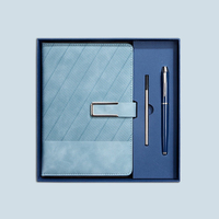 Carnets promotionnels personnalisables en sergé avec boucle en U, à couverture plate, minimalistes, écologiques, en tissu, coffret cadeau personnel en cuir