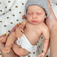 Poupée Reborn avec corps entièrement en tissu doux, jouet bébé simulé en résine