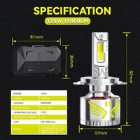 BB2386 Phare LED de voiture H19 H4 H7 H11 H8 9005 Blanc 6000K Longue durée de vie Économie d'énergie pour berline SUV camionnette Service OEM