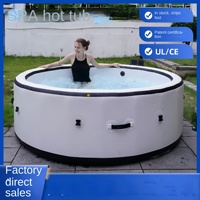 Spa gonflable en PVC personnalisé avec fonction de massage à température constante et piscine à vagues