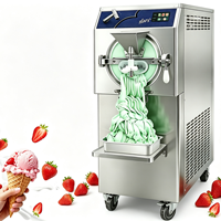 Nouvelle machine à glaces italiennes et sorbets professionnelle sur pied en acier inoxydable