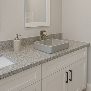 Salle de bain en granit gris moderne, écologique, simple mais pas simpliste, pour villa et appartement - Product Image 2