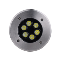 Projecteur encastré basse tension IP67 en aluminium 110lm/W 3W pour terrasse et marches 12V/24V pour aménagement paysager
