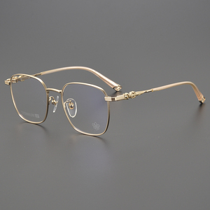 CH8197チタン眼鏡スタイル黒処方光学コンピューター女性ファッションメガネロゴフレーム男性大理石読書眼鏡 - Product Image 2