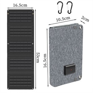 10W 5-Fold <b>Foldable</b> <b>Solar</b> <b>Panel</b> | USB Type-C Outdoor Phone <b>Solar</b> Charger - Product Image 1