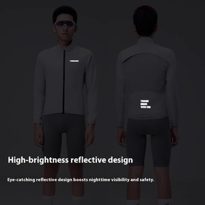TOSUOD <span class=keywords><strong>veste</strong></span> de cyclisme légère grande taille pour hommes femmes printemps été respirant coupe-vent imperméable vélo de route coupe-vent - Product Image 4