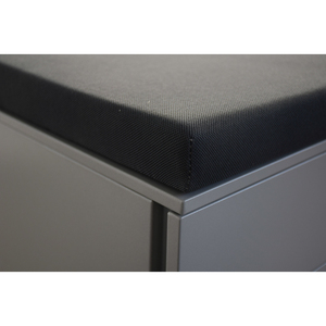 Cuscino per Sedile Jet-Line in Antracite, Forma Quadrata, 100% Poliestere, Imbottitura Morbida per Contenitori Mobili - Product Image 4