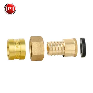 HTL 16x1/2" 16x3/4" Brass long mobile connection Sliding fittings for pex and PE RT pipes specialized production