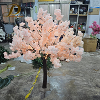 Pohon Bunga Sakura Buatan JINDA 4ft Desain Baru dengan Dekorasi Lampu LED untuk Pernikahan dan Acara Pesta