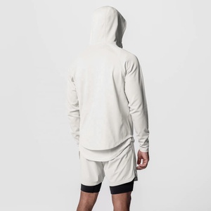 Nova Chegada Ropa Deportiva Mujer Tendencia 2023 Personalizado Zip Manga Longa Top Ginásio Casacos Com Buracos De Polegar para Homens - Product Image 2