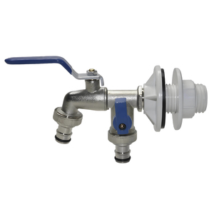 <span class=keywords><strong>Robinet</strong></span> de <span class=keywords><strong>jardin</strong></span> en alliage de zinc 1/2 po bleu, adaptateur de remplacement à <span class=keywords><strong>double</strong></span> commande de décharge d'eau, <span class=keywords><strong>robinet</strong></span> à <span class=keywords><strong>double</strong></span> <span class=keywords><strong>raccord</strong></span> avec poignée - Product Image 1