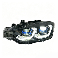 Feux avant tricolores SJC pour BMW Série 3 F30 F31 F35 2013-2015, phares laser jaunes/blancs/ambre, feux de jour DRL, plug and play, pièces automobiles
