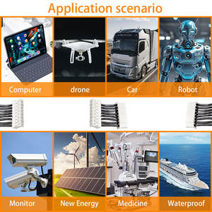 สายเคเบิลแบบกำหนดเอง หัวต่อคู่ <span class=keywords><strong>JST</strong></span> PH 2.0 ตัวผู้ ตัวเมีย 8 พิน ชุดสายไฟประกอบ - Product Image 6