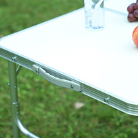 Ensemble de table et de chaises pliantes de camping Uplion, table légère en aluminium pour l'extérieur, tables de pique-nique pliantes de jardin