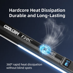 Lishuai 20W T50C Alto brillo Ligero Alto rendimiento Tubo de luz RGB a todo color para transmisión en vivo Uso portátil al aire libre - Product Image 6