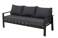 Ensemble de canapés de jardin modernes 5 places en aluminium – Mobilier durable pour bureau, appartement, patio, salle à manger, parc, cour extérieure