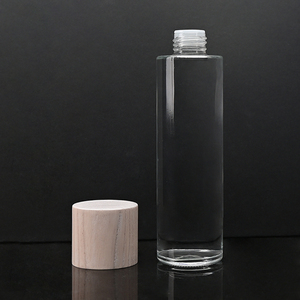 Rỗng tốt Mist Lotion rõ ràng Glass Spray Chai bằng gỗ bao bì mỹ phẩm với gỗ nắp Khối lượng 30ml đến 120ml Kích thước - Product Image 5