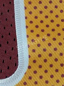 เสื้อฟุตบอลผ้าตาข่ายโพลีเอสเตอร์ระบายอากาศดี ปักลาย 3 มิติ แห้งเร็ว สไตล์วินเทจ คอวี ไซส์ใหญ่ แขนสั้น - Product Image 6