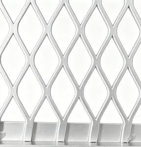 Flattened Aluminum Expanded Mesh – Square Pattern for Building Facades, <b>Ceilings</b> & Partitions - Product Image 1