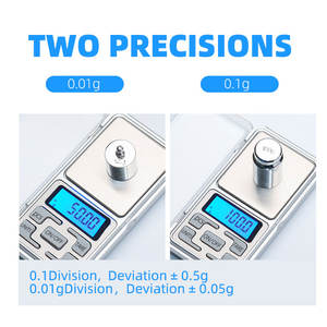 Карманные цифровые весы для ювелирных изделий BC-668 Mini LCD, серебристые, из ABS-пластика, с возможностью OEM-кастомизации, точность 0,01 г, бренд Beichen, емкость 100 г/200 г, 2 батарейки типа ААА. - Product Image 4