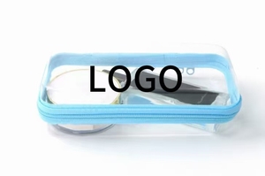 Factory Direct Selling Simple Pattern PVC Makeup Bag with Zipper for Cosmetics on Trips - Product Image 4