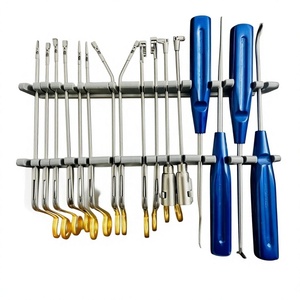Ensemble de forceps pour arthroscopie du genou pour interventions chirurgicales articulaires avec boîte de stérilisation, kit chirurgical orthopédique réutilisable - Product Image 1