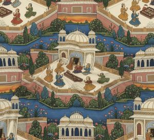 Classic Royal Palace Complex <b>Window</b> Curtains Dense Floral Panel 70% Light Blocking Premium Printed Drapes for Bedroom - Product Image 4