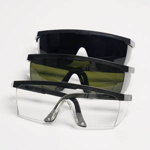 نظارات أمان شفافة مضادة للضباب ومقاومة للخدش، نظارات واقية نصف إطار من البولي كربونات للجنسين، لحماية العين في المختبرات الكيميائية - Product Image 5