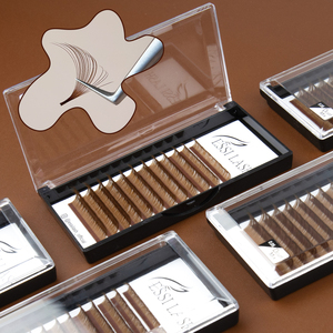 Bán buôn ESSI LASH - Mi nối màu nâu đậm mềm mại, khay mi nối dày vừa phải, mi nối màu nâu nhạt, dụng cụ nối mi - Product Image 5