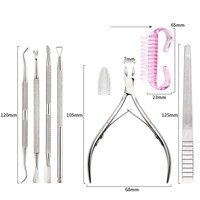Pince à cuticules professionnelle, pour lime à ongles, en acier inoxydable, 1 pièce