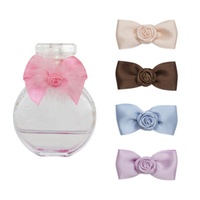 Nœuds en ruban satiné brillant élégants et réutilisables pour la décoration de flacons de parfum et de boîtes cadeaux cosmétiques de luxe