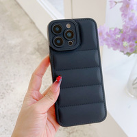Coque de téléphone en silicone souple antichoc à motif doudoune, protection pour iPhone 7 8 XS XR 11 12 13 14 Plus 15 16 17 Pro Max