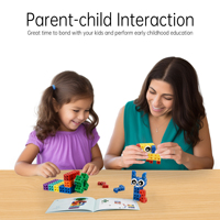 Blok paten mainan Puzzle blok kompatibel Tautan kubus mainan edukasi mainan kreatif kubus 3D