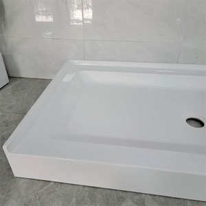 Bandeja Rectangular <span class=keywords><strong>de</strong></span> resina blanca para <span class=keywords><strong>ducha</strong></span>, <span class=keywords><strong>Plato</strong></span> cuadrado para baño <span class=keywords><strong>de</strong></span> interior - Product Image 4