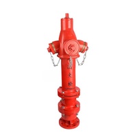 BS750 bouche d'incendie souterraine extérieure conception de pilier britannique arroseur d'incendie en fonte ductile à prix compétitif