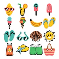 Summer Beach Ice cream Charms pour chaussures Charms Accessoires Pin Décorations Party Favor Gifts