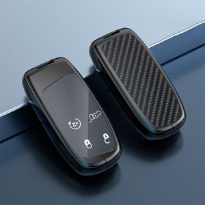 Accesorios de coche <span class=keywords><strong>Interior</strong></span> Aleación de Metal + ABS funda de llave remota de coche Smart Key Shell fundas de bolsa compatibles con Jeep Dodge Chrysler - Product Image 1