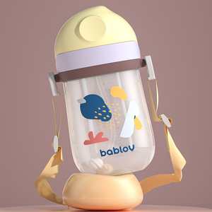 आउटडोर सुविधाजनक रचनात्मक सरल कार्टून शामिल नहीं करता bisphenol एक पीने के लिए आड़ू पीपी सीखते हैं इस विकास कप - Product Image 6