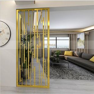 ANN051 Customized Modern Design Multi-Functional Durable Stainless Steel Coated <b>Screen</b> Partition Art Theme Interior <b>Decorative</b> - Product Image 6