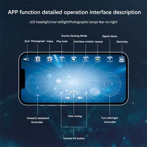 Bateau télécommandé haute vitesse étanche YT <span class=keywords><strong>avec</strong></span> caméra <span class=keywords><strong>sous</strong></span>-marine, contrôle Wi-Fi de niveau expert via application pour jeux en extérieur - Product Image 4