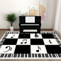 Soundproof Rug, Anti-slip Washable Stain Resistant Floor Mat for Piano Room Drum Kit Music Studio Decor