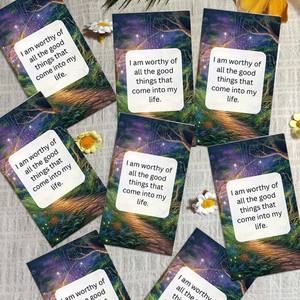 Tarjetas de afirmación de motivación y gratitud personalizadas al por mayor con patrones personalizados y contenido para motivarse a uno mismo - Product Image 2