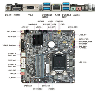 Motherboard Mini ITX H510 Grosir untuk Prosesor Intel Generasi ke-10/11 I3 I5 I7 DDR4 64GB SATA Baru