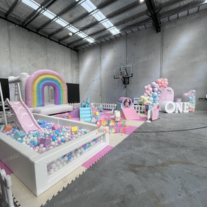 Benutzer definierte Indoor-Spielplatz-Set für Kinder Günstige Softplay-Geräte mit Ball Pools & Zäune für Geburtstags feiern Vermietung verfügbar - Product Image 6