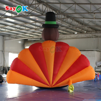 Sayok 4m gigante inflable feliz Acción de Gracias pavo inflable pollo publicidad inflable pavo modelo para evento
